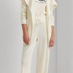 Lauren Ralph Lauren RED Thermal Tie Hooded Waffle Knit Cardigan Size XL NEW Photo 1