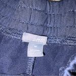 Aerie  Navy Blue Wide Leg Side Snap Cropped Coulotte Sailor Pants Size Medium Photo 3