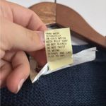 American Vintage Tapestries by Jamie Delaney Vintage Navy Blue White Patchwork Patterned Sweater Photo 3