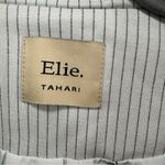 Elie Tahari Elie. by Tahari Pinstripe Blazer NWT size Small Ivory/Black Short Single Button Photo 3