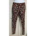No Boundaries  NOBO‎ Floral Print Leggings Pull On Stretch  Black XS Extra Small Photo 5