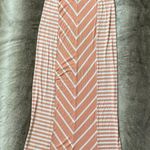 Guess Maxi Skirt Coral and White Stripes Small Photo 4