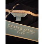 Draper James Blouse Women's Navy Blue Preppy Southern Eyelet Sleeve Sz L New Photo 3
