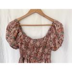 Floral Puff Sleeves Babydoll Maxi Dress Women’s XS Milkmaid Cottage Romantic Photo 4