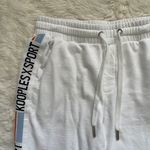 The Kooples Sweatpants x Sport Ecru Joggers Stretch Waist Logo Trim 2 Photo 4