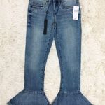 BLANK NYC NWT Ruffle Crop Festival Jean Flared & Wide Leg Denim Cropped Denim 24 Photo 3
