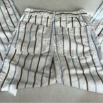 Madewell Slim Emmett wide Leg Crop Pants in Montpellier Stripe size 24 White Photo 7