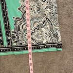 Studio One  Green Blue Paisley Floral Sheath Dress | Large Photo 7