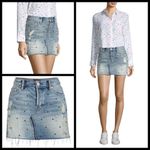 Rails ππ Wynonna Denim Vintage Studded Mini Skirt Photo 3