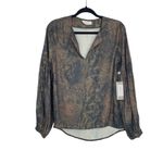 Lola And Sophia Long Sleeve Snake Print V Photo 8