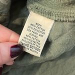 L.L. Bean green quilted funnel neck pullover sweater small Photo 6