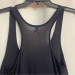 Max Rave black sleeveless dress front zip lace attached skirt size med Photo 2