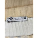 ZARA  Beige Khaki Tie Dye Tulle Ruched Draped Cinched Pencil Midi Skirt Size S Photo 3