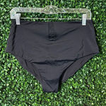 ANDIE  Bikini Bottom Womens Medium Black Snap Front High Rise Photo 0