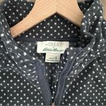 The Great x Eddie Bauer Polka Dot Fleece Quarter Zip Blue Grey Slate Small Photo 5