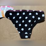 Coco Rave Women’s  Small Black & White Polka Dot Bikini Swim Classic Bottom NWT Photo 1