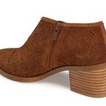 1. State  Iddah Brown perforated suede Booties SZ 8.5 Photo 1