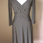 London Times  Black & Cream Midi Dress Photo 0