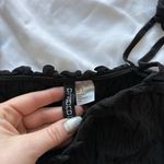 H&M  Divided Womens Size Small Scrunched Casual Black Tank Crop Top Summer Beach Photo 3