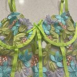 Mesh Bustier Lingerie Top Green Size M Photo 2