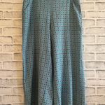 Max Studio Women’s two tone blue wide leg lightweight loose pants Large Photo 0