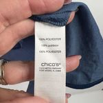 Chico's Chico’s Size 0 US S 4 Sleeveless Top Layered Hem Split V-Neck Crepe Shell Layer Photo 9