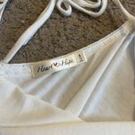 Open Shoulder, Open Back Short Sleeve Shirt White Photo 9