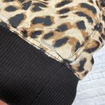Vintage Fuda International Bomber Jacket Silk Leopard Cheetah Size M Full Zip Brown Size M Photo 3