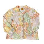 Ruby Rd Jacket Womens 12 Used Tropical Button Photo 4