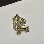 Signed Gerry’s Brooch Pin Gold Tone Big Egged Goofy Poodle Dog Photo 2