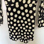 ZARA  Mini Wrap Shirt Dress Black and White Polka Dot Collared V-Neck Small Photo 11