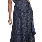 Ecowish  ditzy Floral Ruffle Hem Maxi Dress Cottegecore Preppy Garden Fairy Beach Photo 0