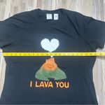 Black 'I Lava You' Graphic T Photo 2