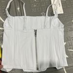 White Women's corset tank top Photo 1