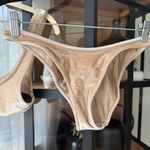Triangl bikini set raine nude velvet top cheeky bottoms micro myla beige velour Gold Size XS Photo 4
