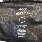 Good American - NWT Crushing It Black Crushed Suede Leopard Leggings Size 3/L Photo 6