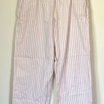 Victoria's Secret  Pink and White Striped Pajama Lounge Pants - Size: Medium Photo 0