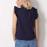 Sundry  Flutter Sleeve Button Down Top Size XS Photo 11