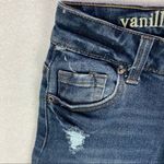 Vanilla Star Jeans Vanilla Star Ripped Distressed Button‎ Fly Cuffed Bermuda Shorts Photo 3