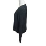 Sézane SEZANE Trecy Crochet Knit Sweater Black Pullover Women’s Size Medium Cotton Photo 5