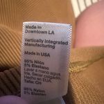 American Apparel Y2K Camel Tan Ribbed Pencil Bodycon Nylon Skirt Photo 3