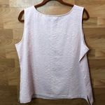 draper's & damon's Drapers & Damon’s Size XL Sleeveless Pale Pink Raised Floral style mater… Photo 7