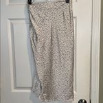 Forever 21 Women’s Cheetah Print Skirt with Slit White/Black Side Zipper Size Small Photo 2
