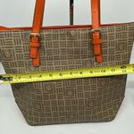 Anne Klein Ann Klein Tan/Orange Large Shopping Tote Photo 3
