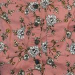 SO Juniors'  Pinafore Pink Floral Jumper/Dress- Size Medium Photo 1