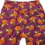 LuLaRoe Halloween Leggings Pumpkin Jack O Lantern Purple Orange Girl in Costume Photo 3