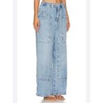 Free People We The Free Curvy Outlaw Wide Leg Pants in Drizzle | NWOT Photo 5