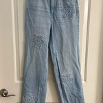 Pac Sun size 26 Light Blue Embroidered Women's Jeans Photo 0
