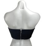 White Fox Boutique White Fox Women's Black Strapless Sleeveless Corset Bustier Crop Top Size S Photo 1