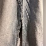 Denim Jean Blue Maxi Skirt by Hunter&Brown high front split frayed summer casual Size M Photo 2